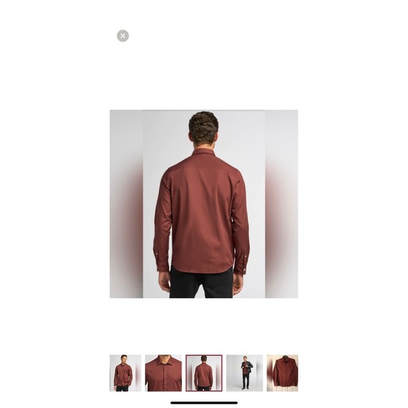 Goodman  Red Long Sleeve Oxford Shirt NEW! - Picture 2 of 4